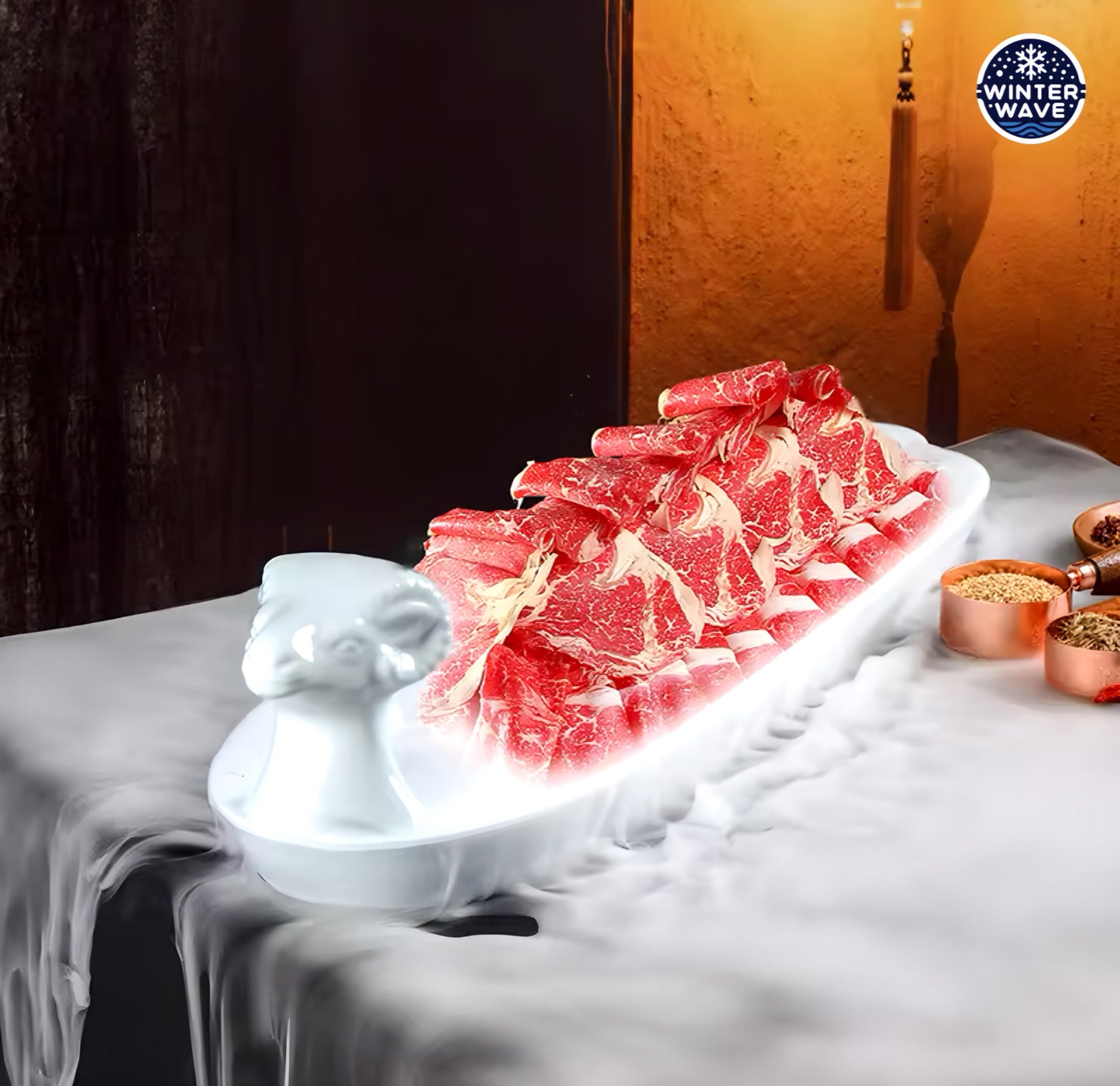 Lamb Dry Ice Plate