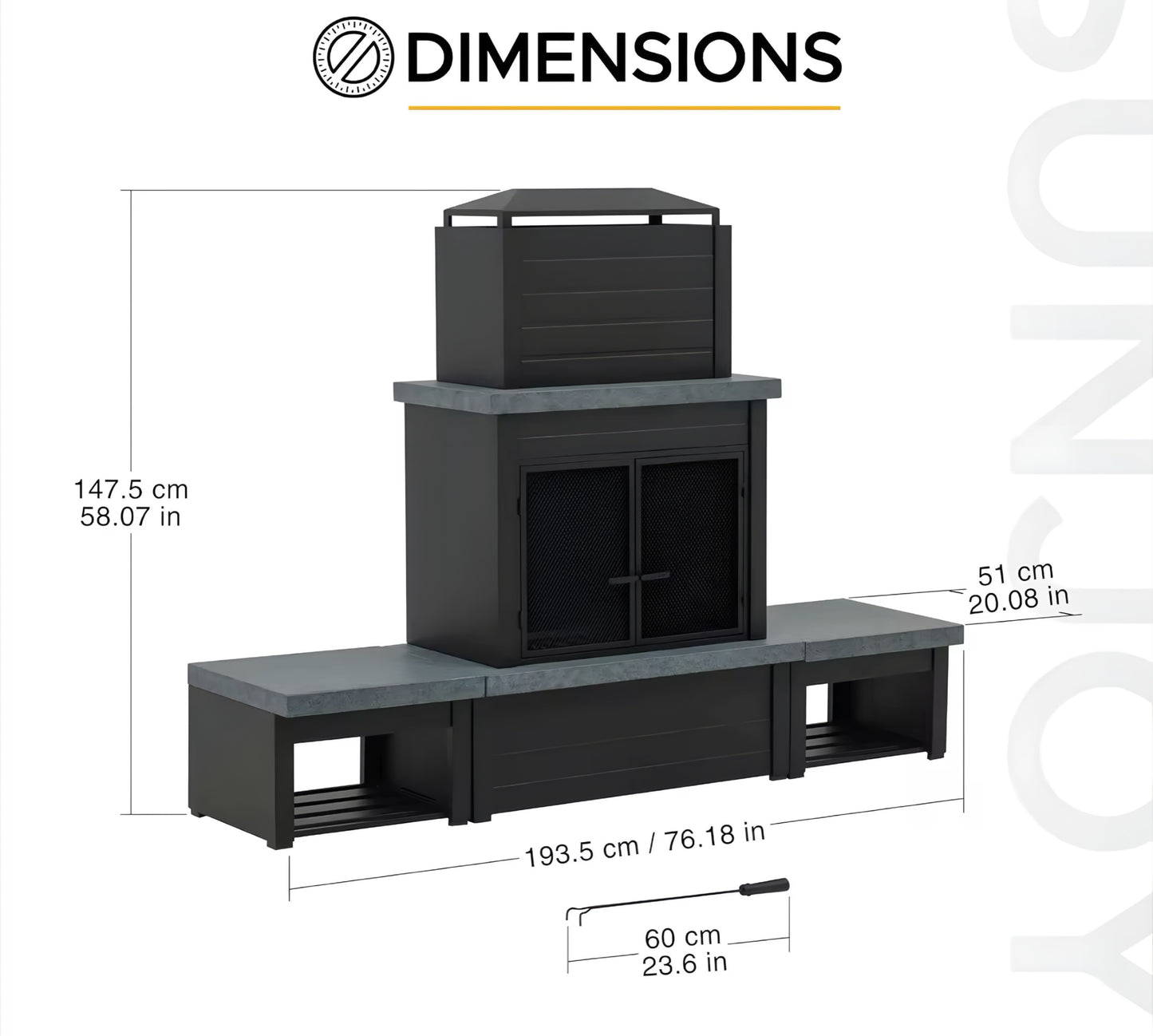 Patio Chimney FirePlace