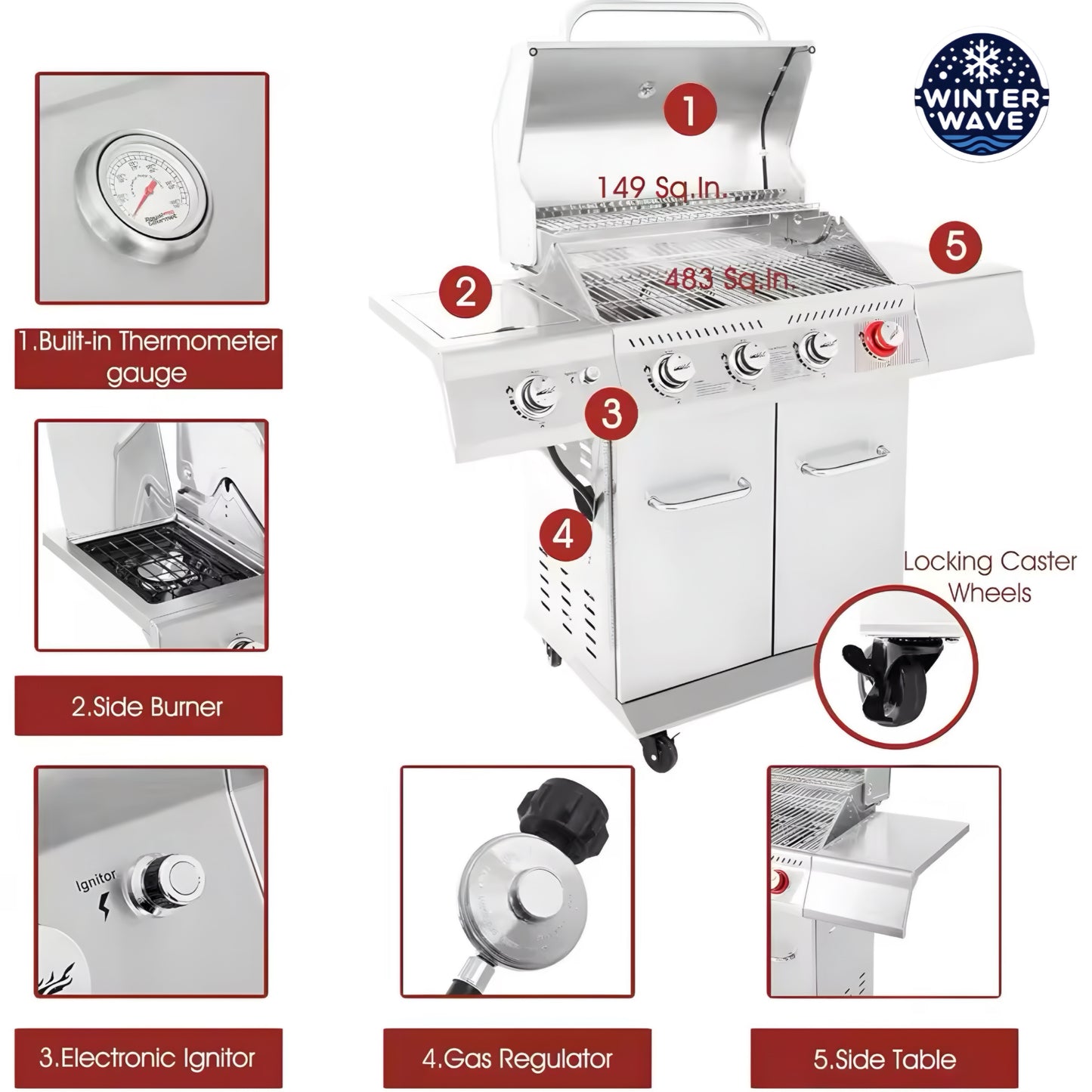 4 Burner Grill