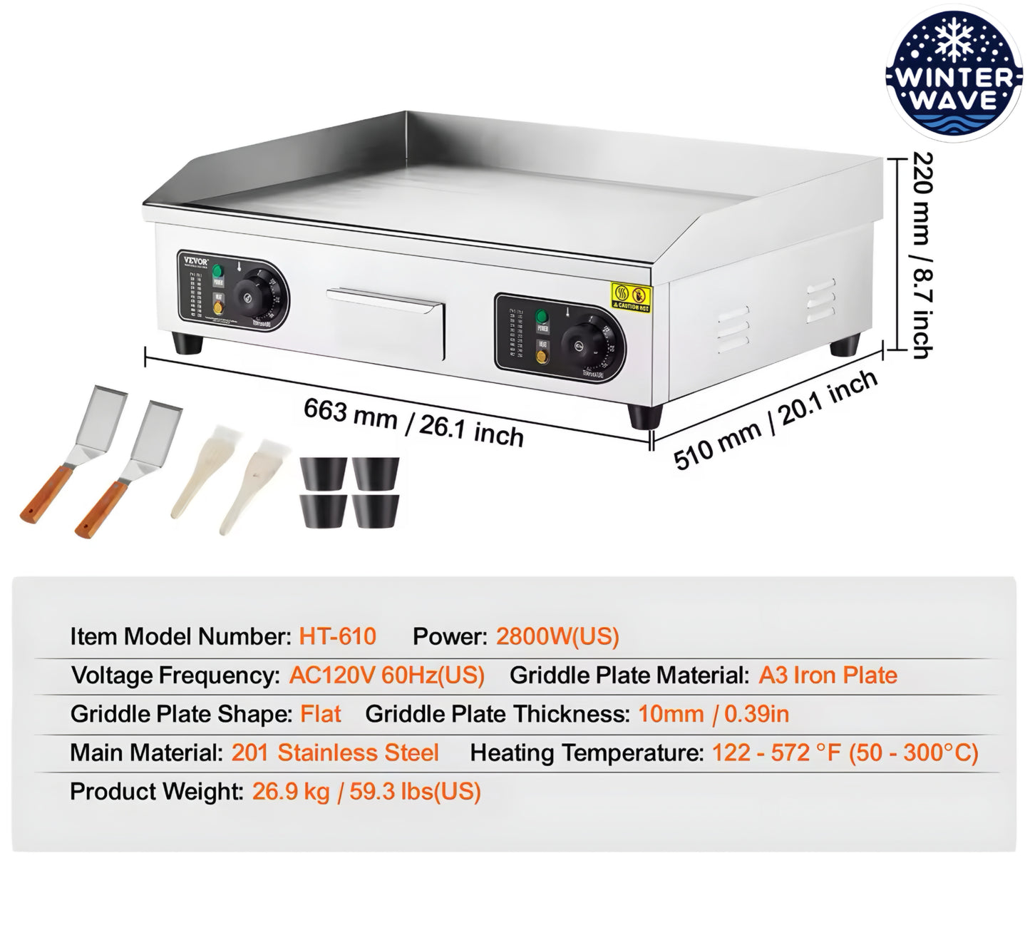 Electric Countertop Griddle