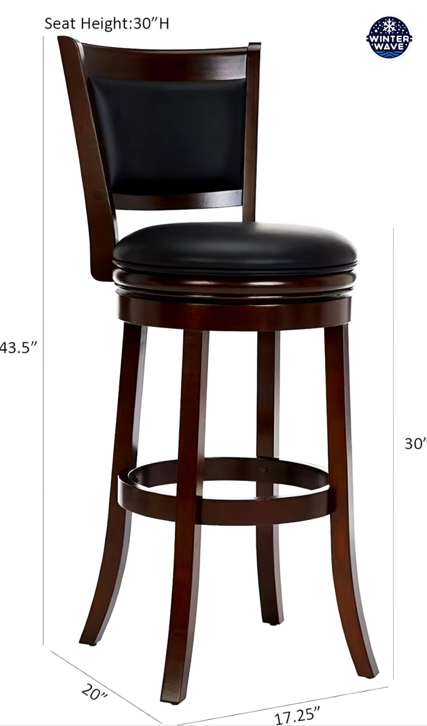 Old Style Bar Chairs 2 PCS