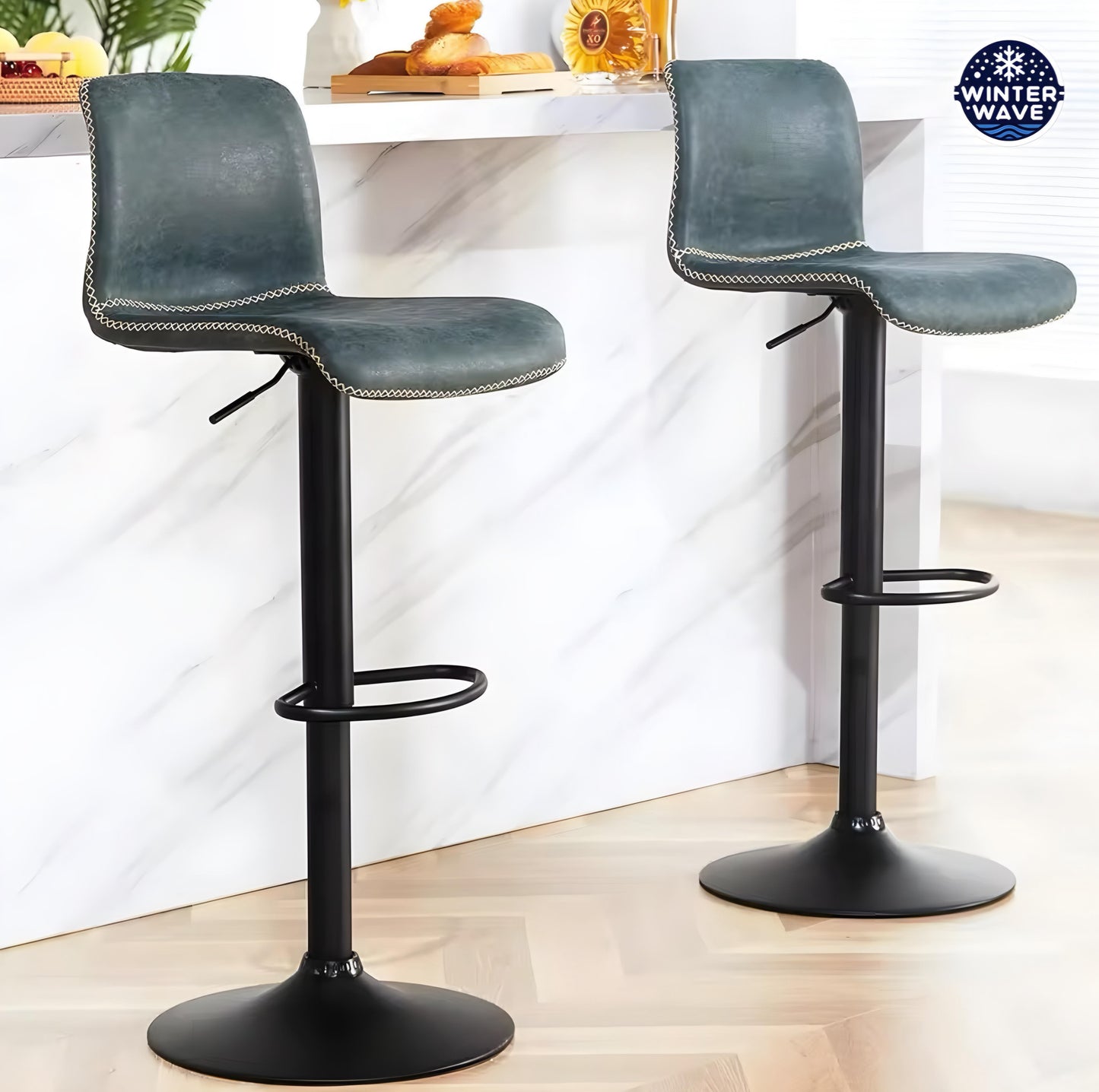 Luxury Bar Chairs 3 PCS