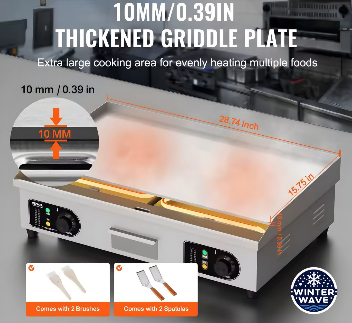 Electric Countertop Griddle