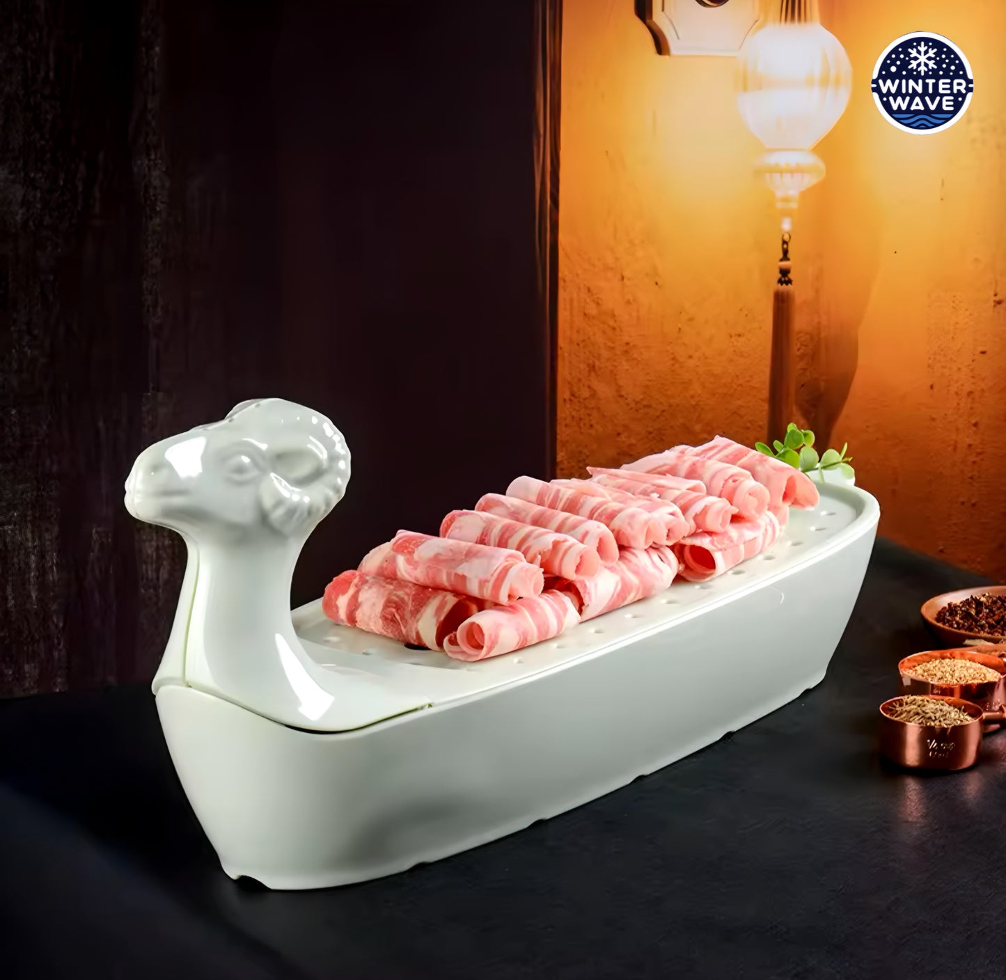 Lamb Dry Ice Plate