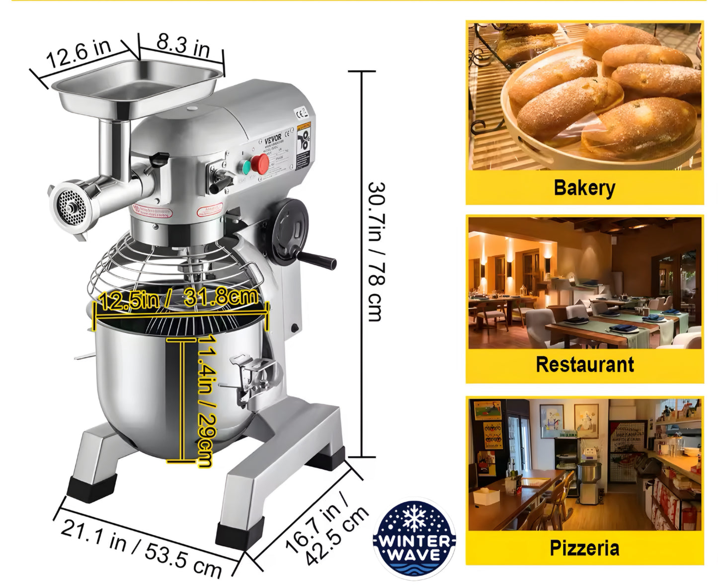 Stand Mixer With Meat Grinder