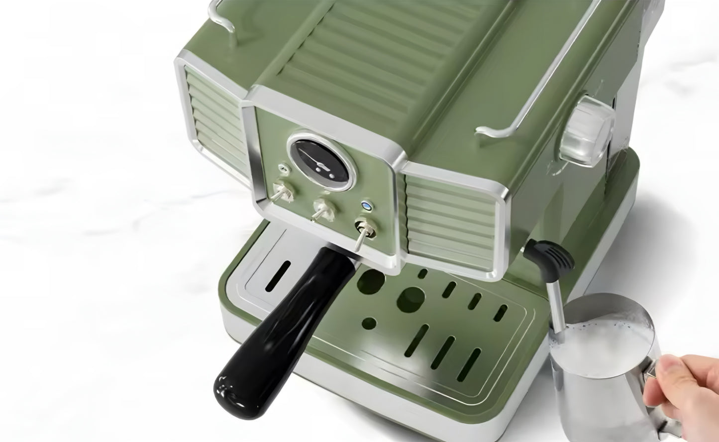 Italian Style Espresso Coffee Machine Milk Frother