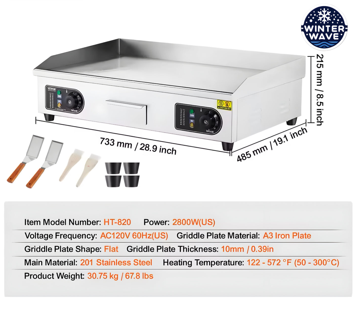 Electric Countertop Griddle