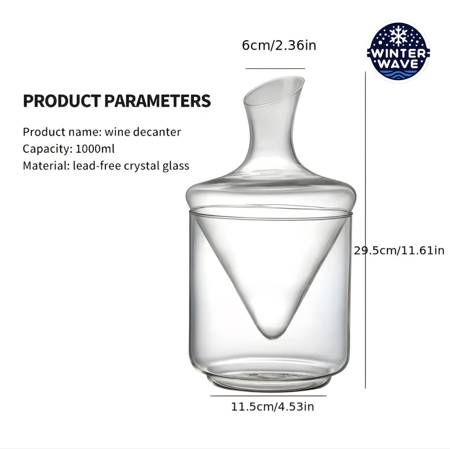 Crystal Glass Decanter