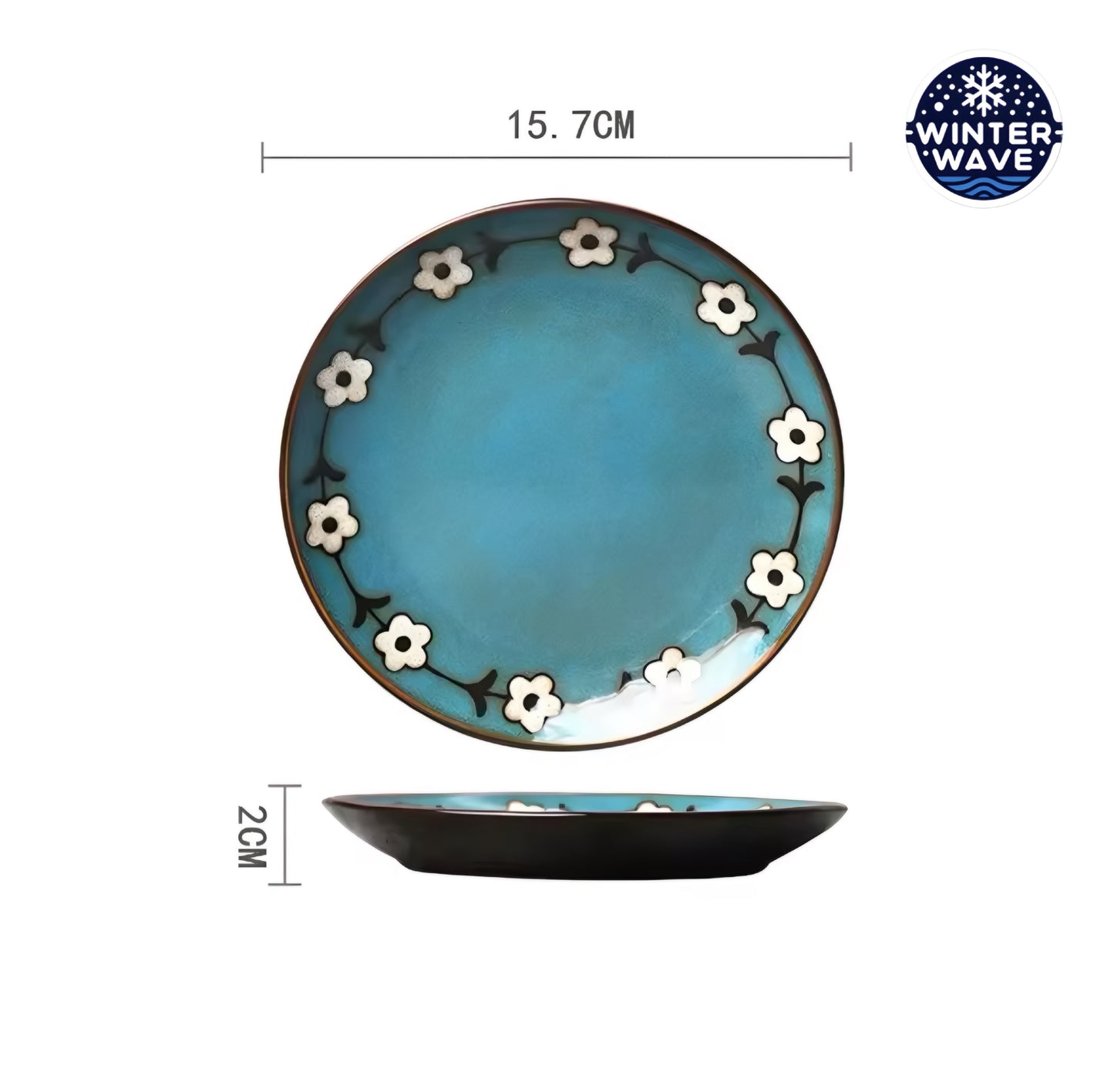 Hand Painted Ceramic Plates 6 PCS
