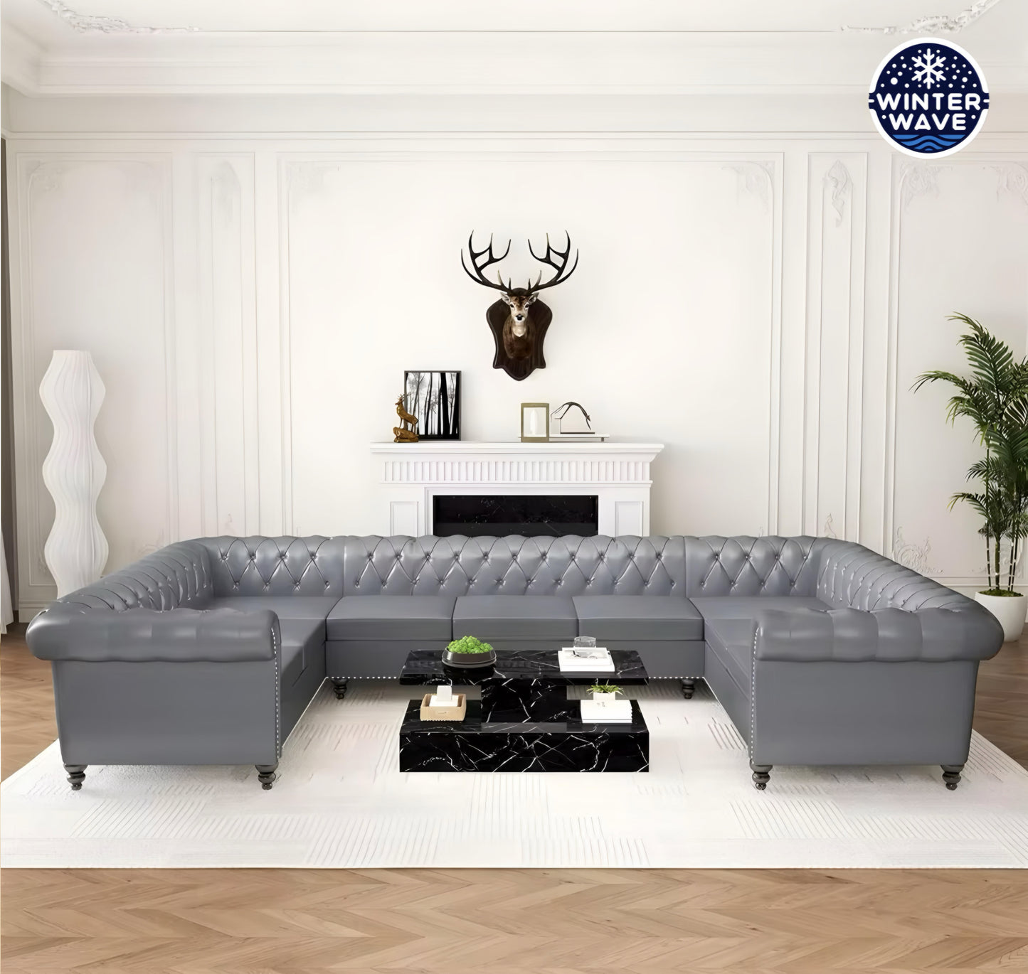 U Shaped Chesterfield