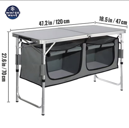 Outdoor Foldable Table Cabinet