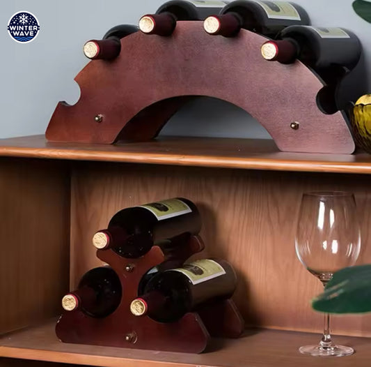 Wooden Bottle Stand
