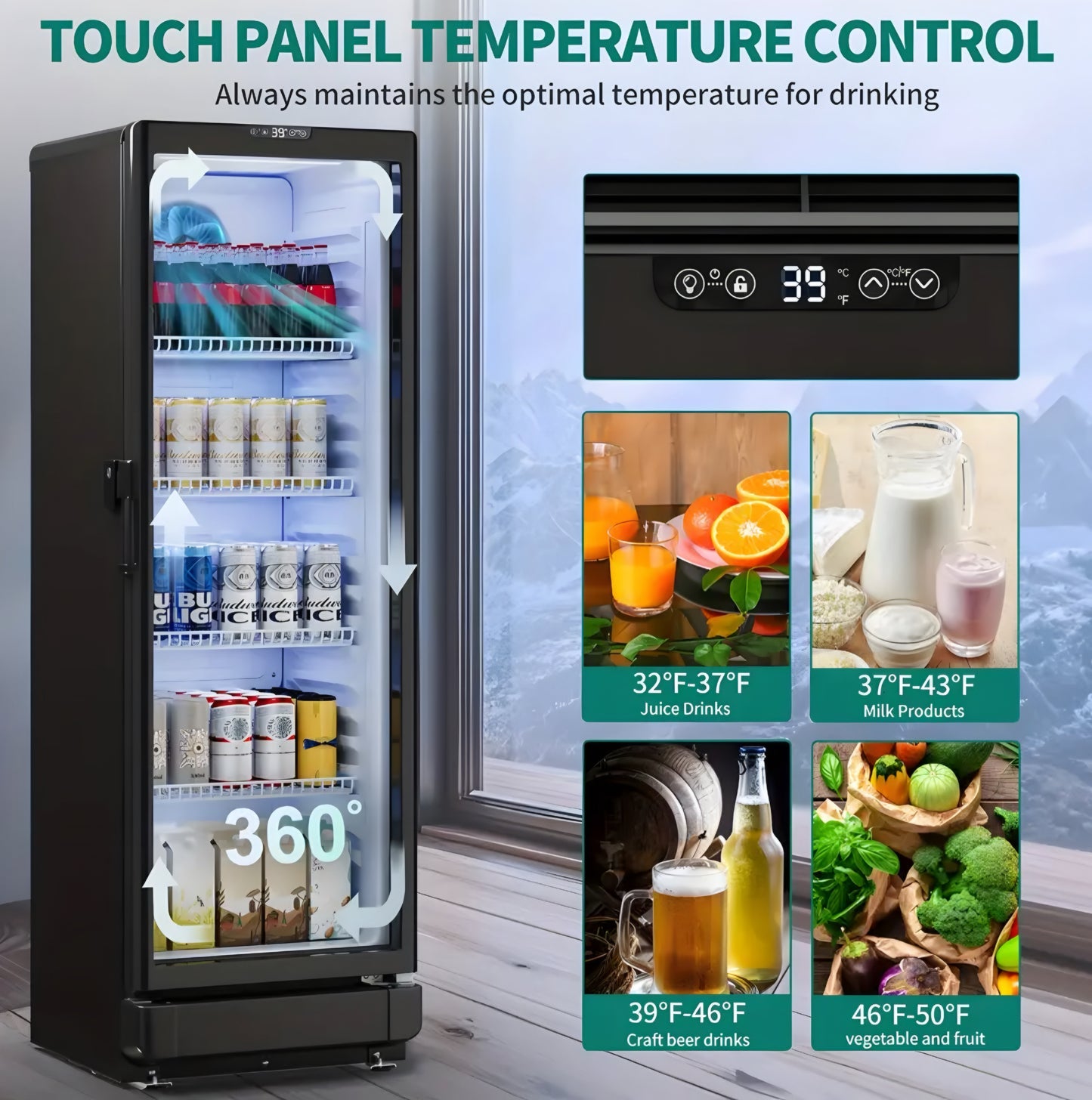 Beverage Display Fridge Cooler