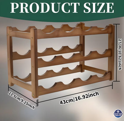 Wooden Bottle Stand