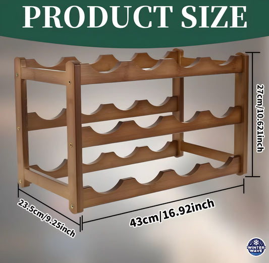 Wooden Bottle Stand