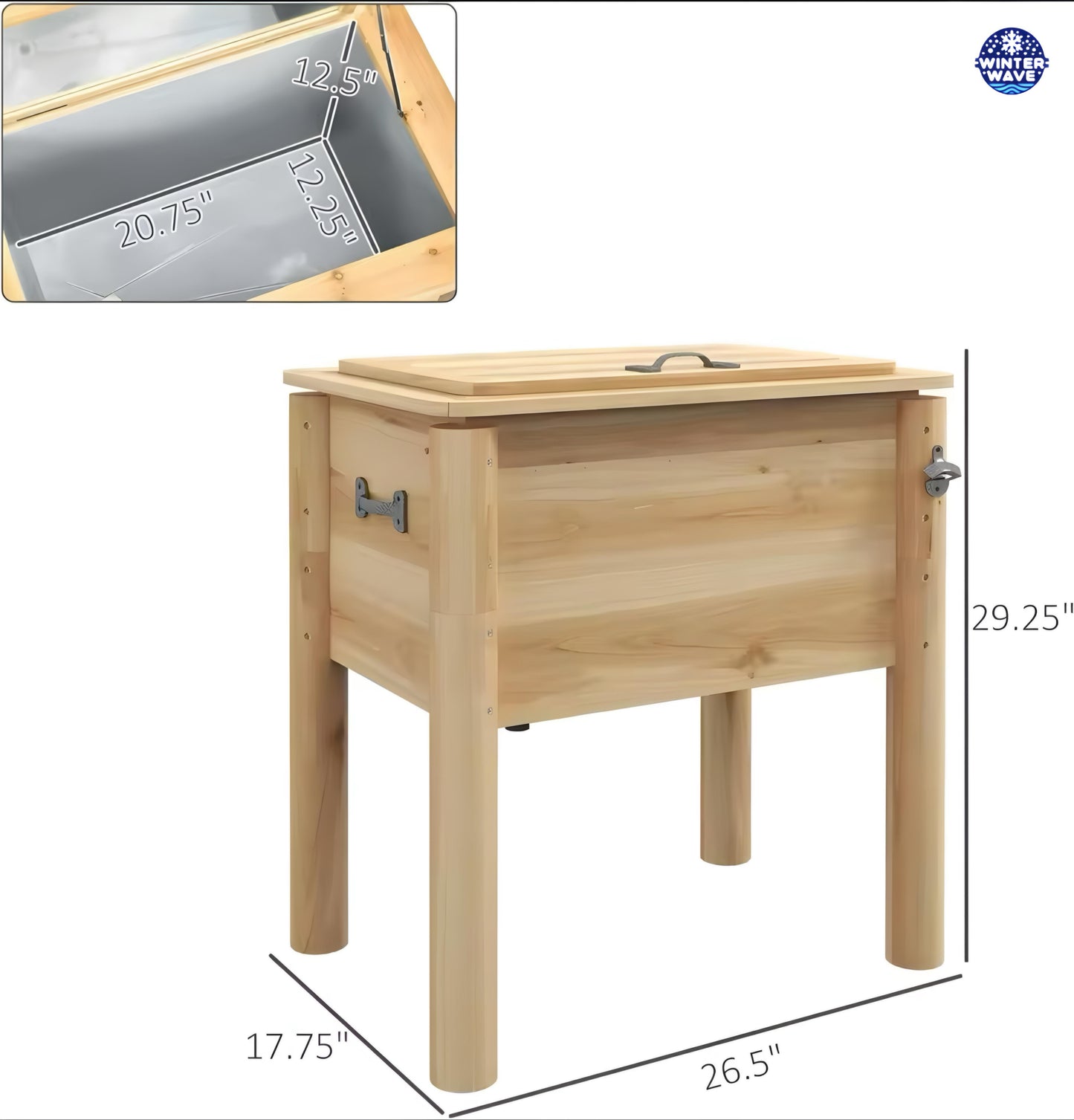 Wooden Patio Cooler