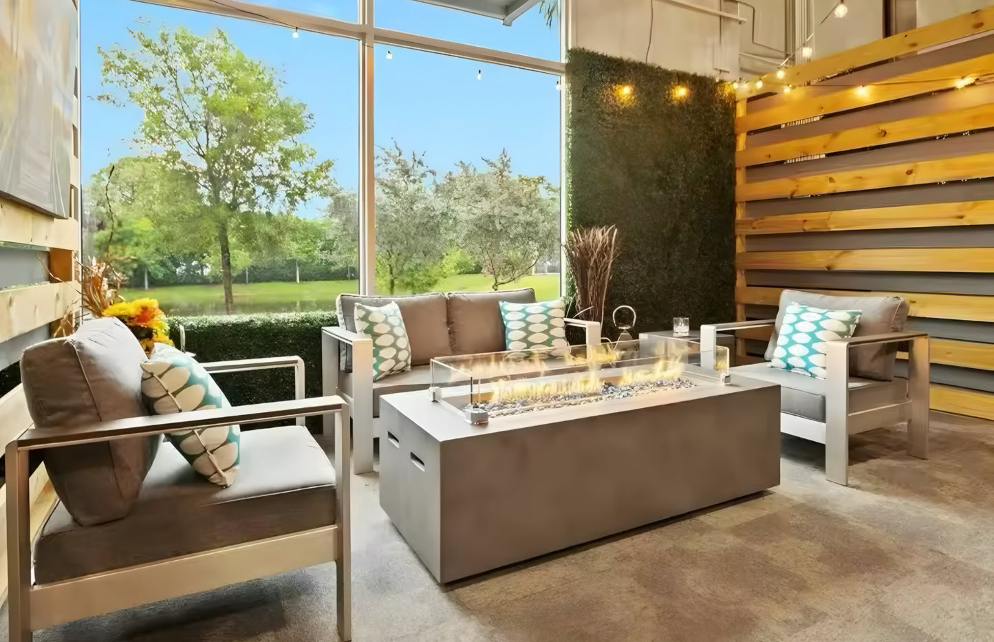 Concrete Gas Fire Pit