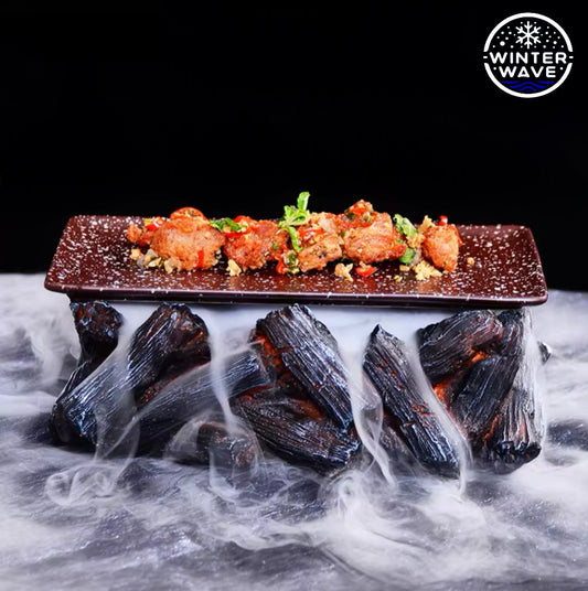 Black Charcoal Style Plate