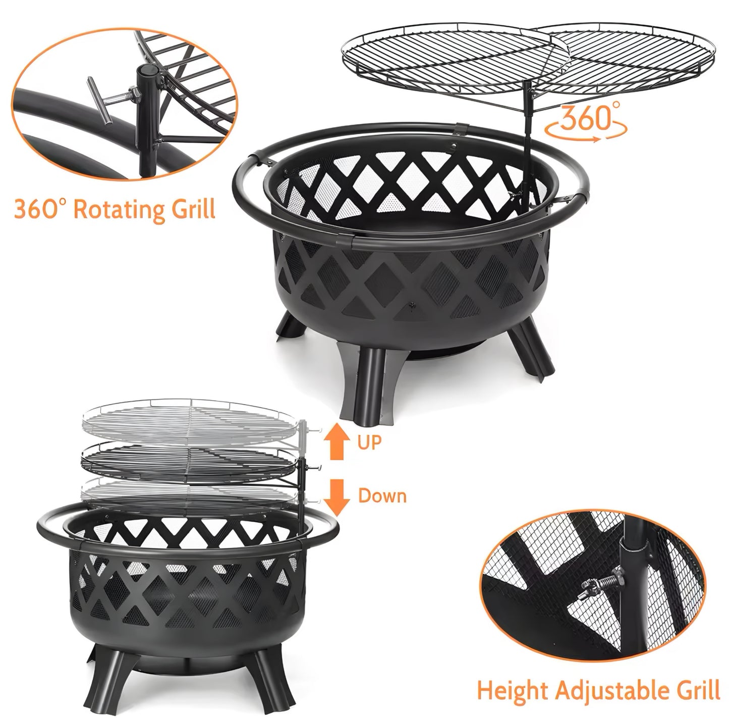 Fire Pit Grate Spark