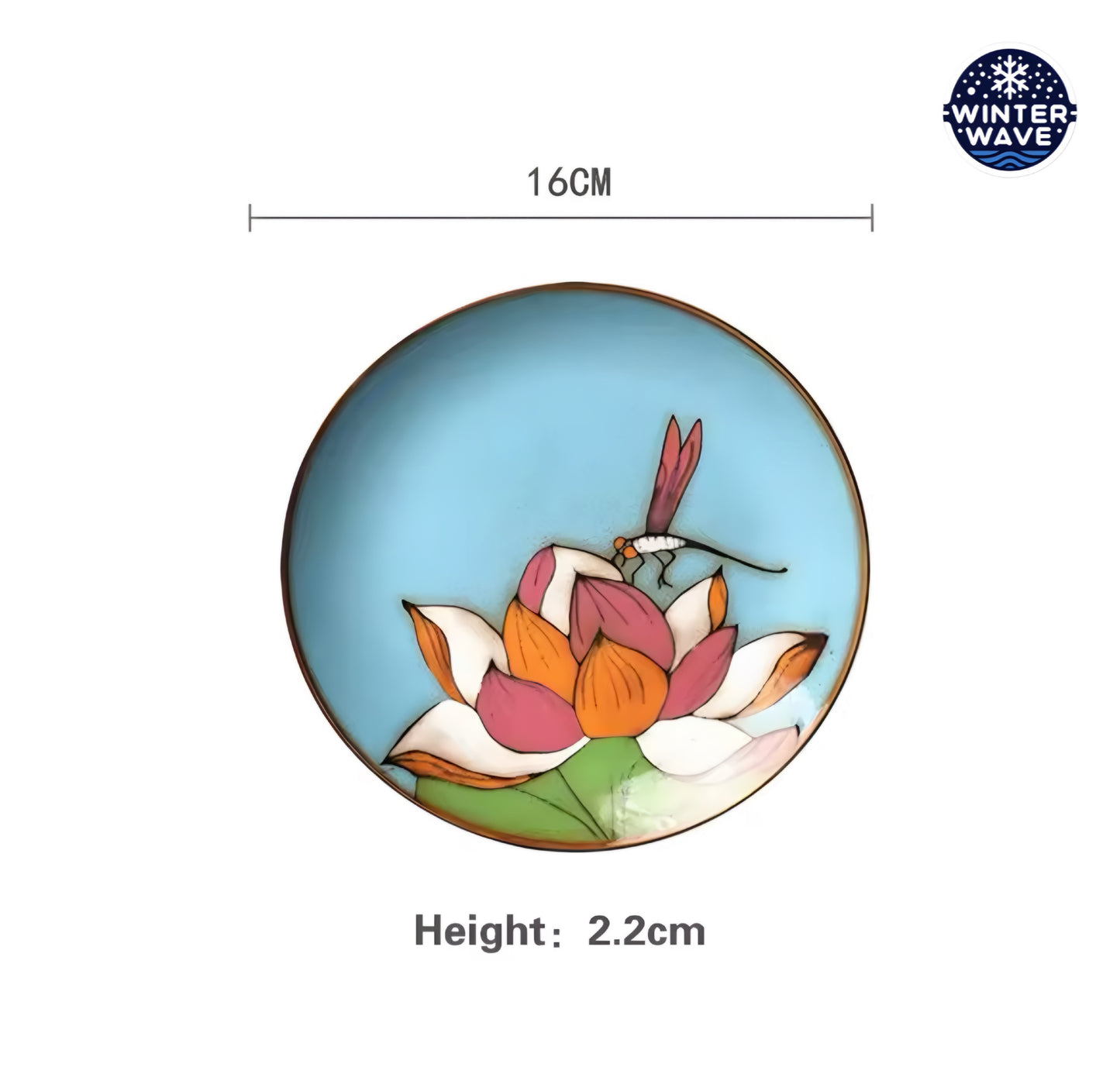 Hand Painted Ceramic Plates 6 PCS