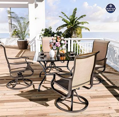 Outdoor Swivel & Rocking Chairs 4 PCS