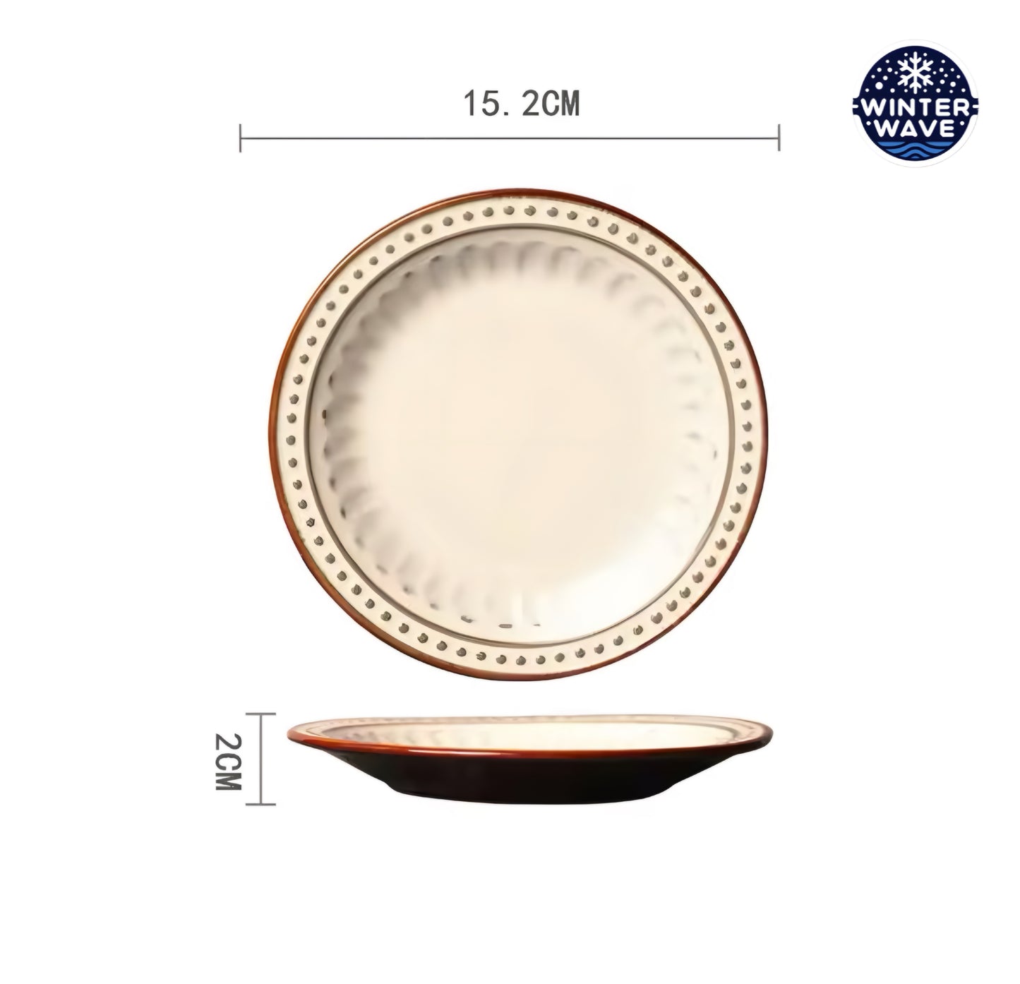 Hand Painted Ceramic Plates 6 PCS