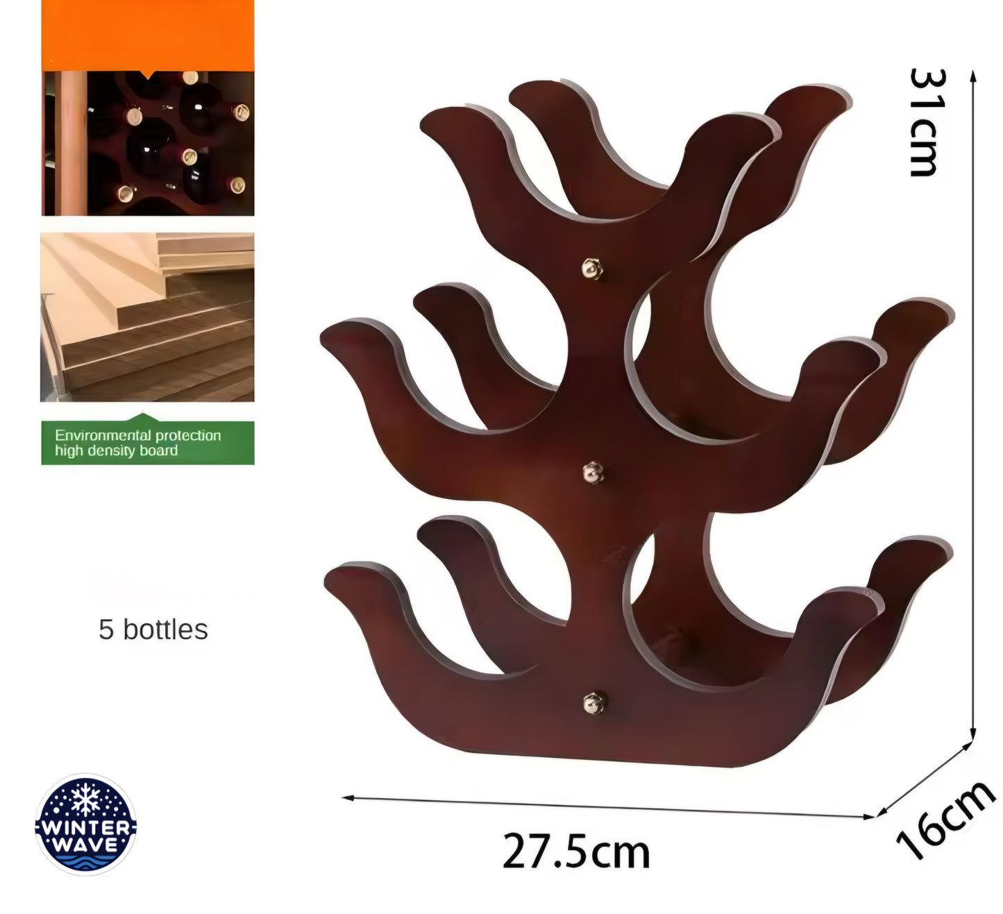 Wooden Bottle Stand