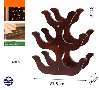 Wooden Bottle Stand