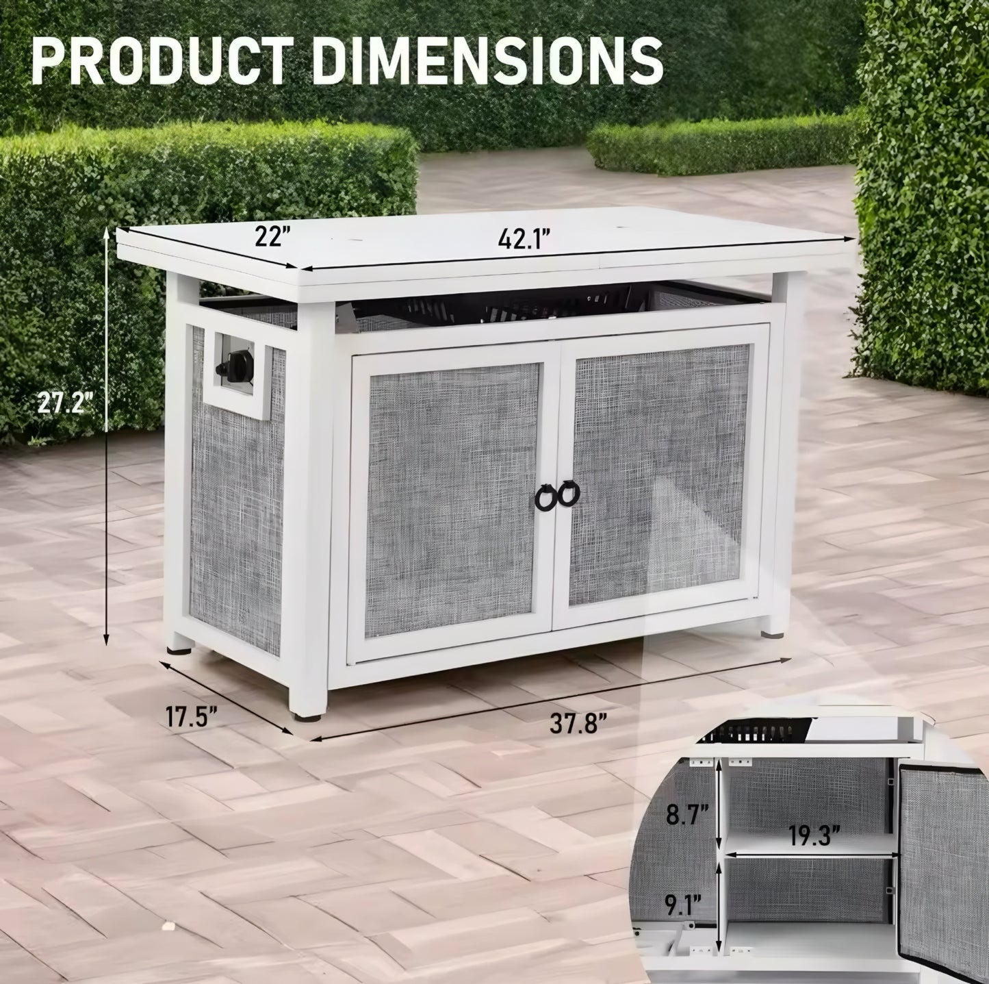 Propane Pit Table Storage