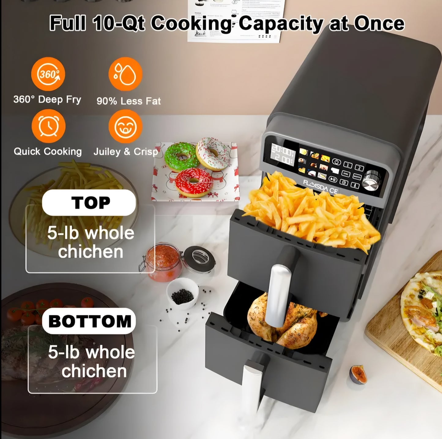 Dual Large Air Fryer
