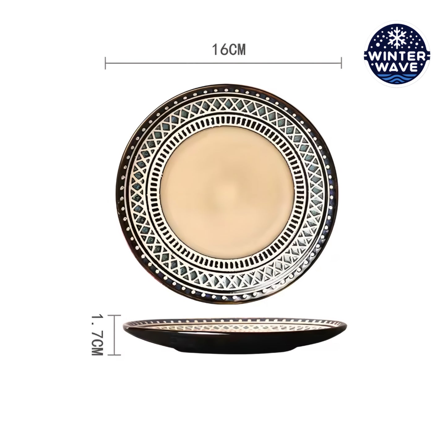 Hand Painted Ceramic Plates 6 PCS