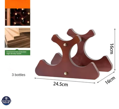 Wooden Bottle Stand