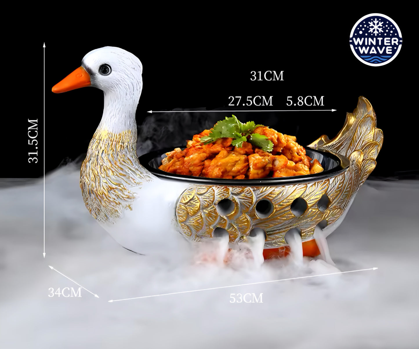 Creative Dry Ice Plate