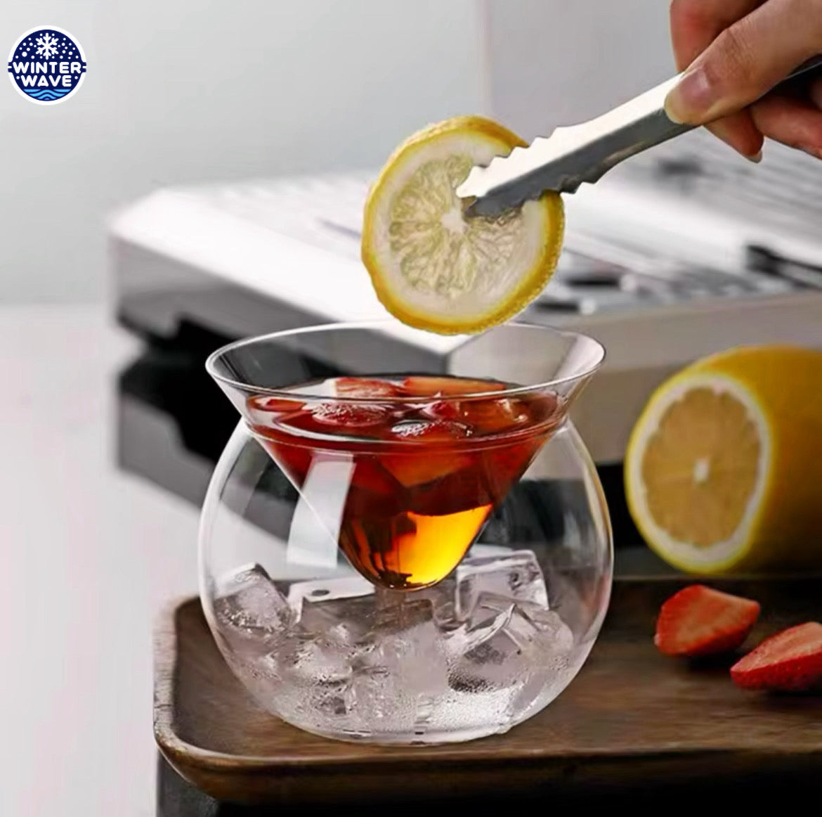 Triangular Cocktail Glasses 6 PCS