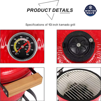 Kamado Grill 13 Inch