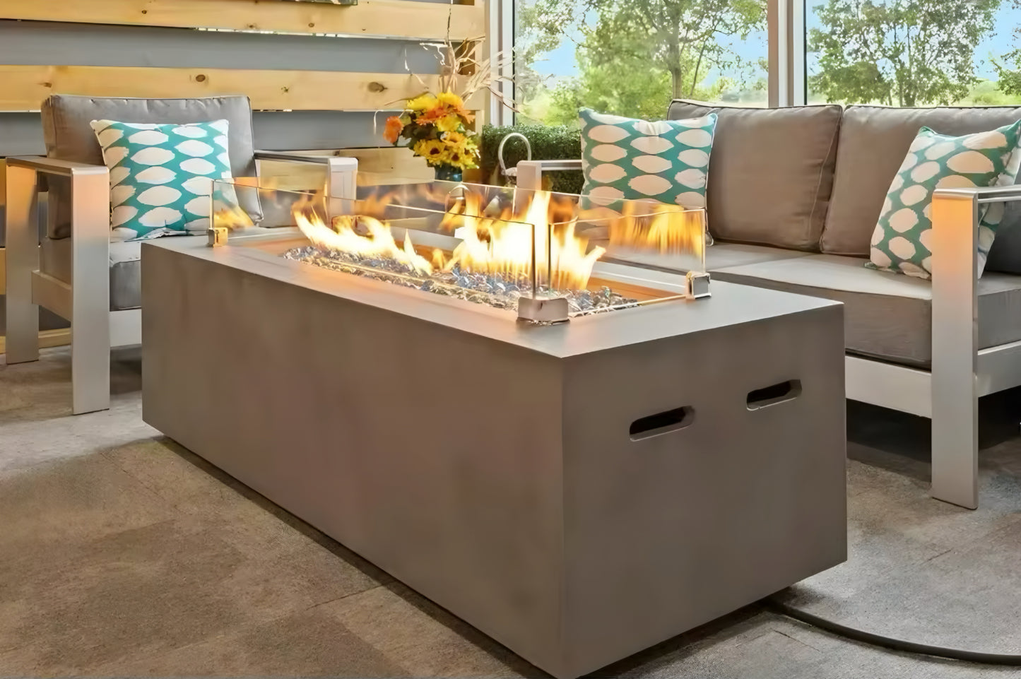 Concrete Gas Fire Pit