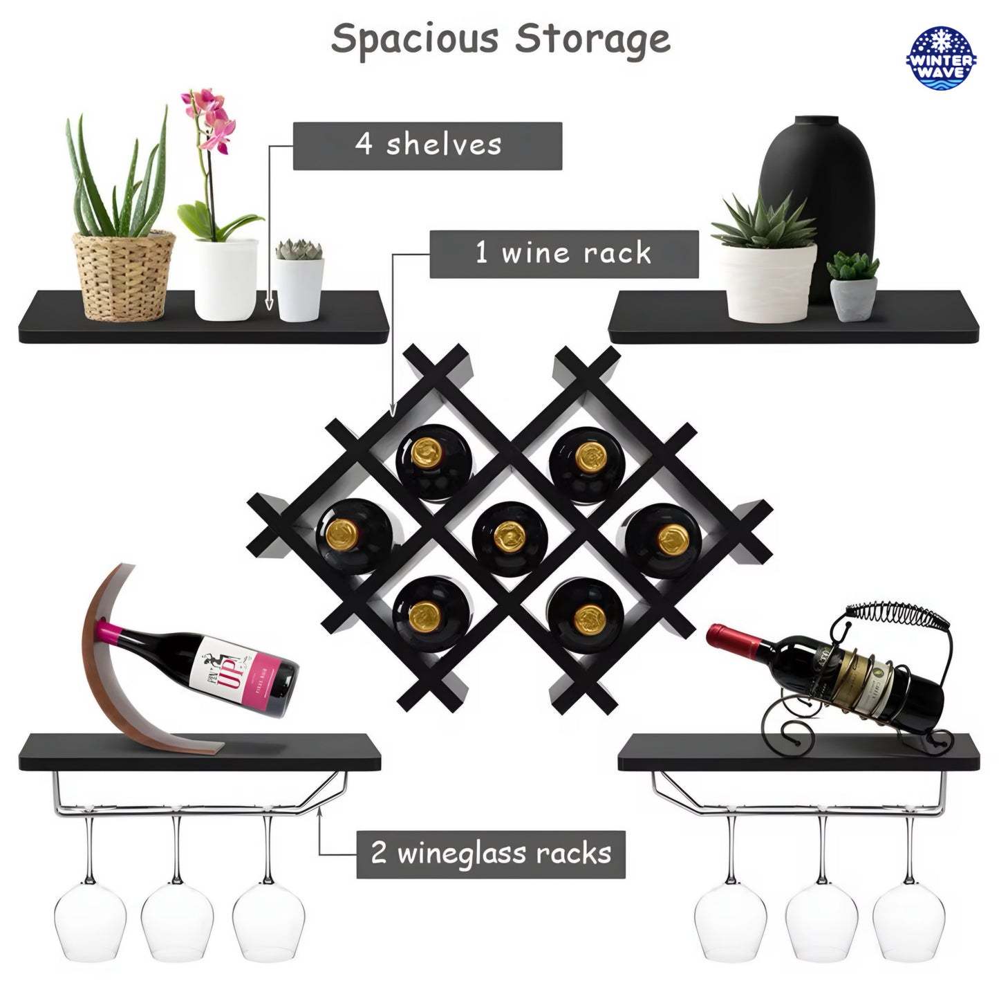 Wall Mounted Shelve Rack