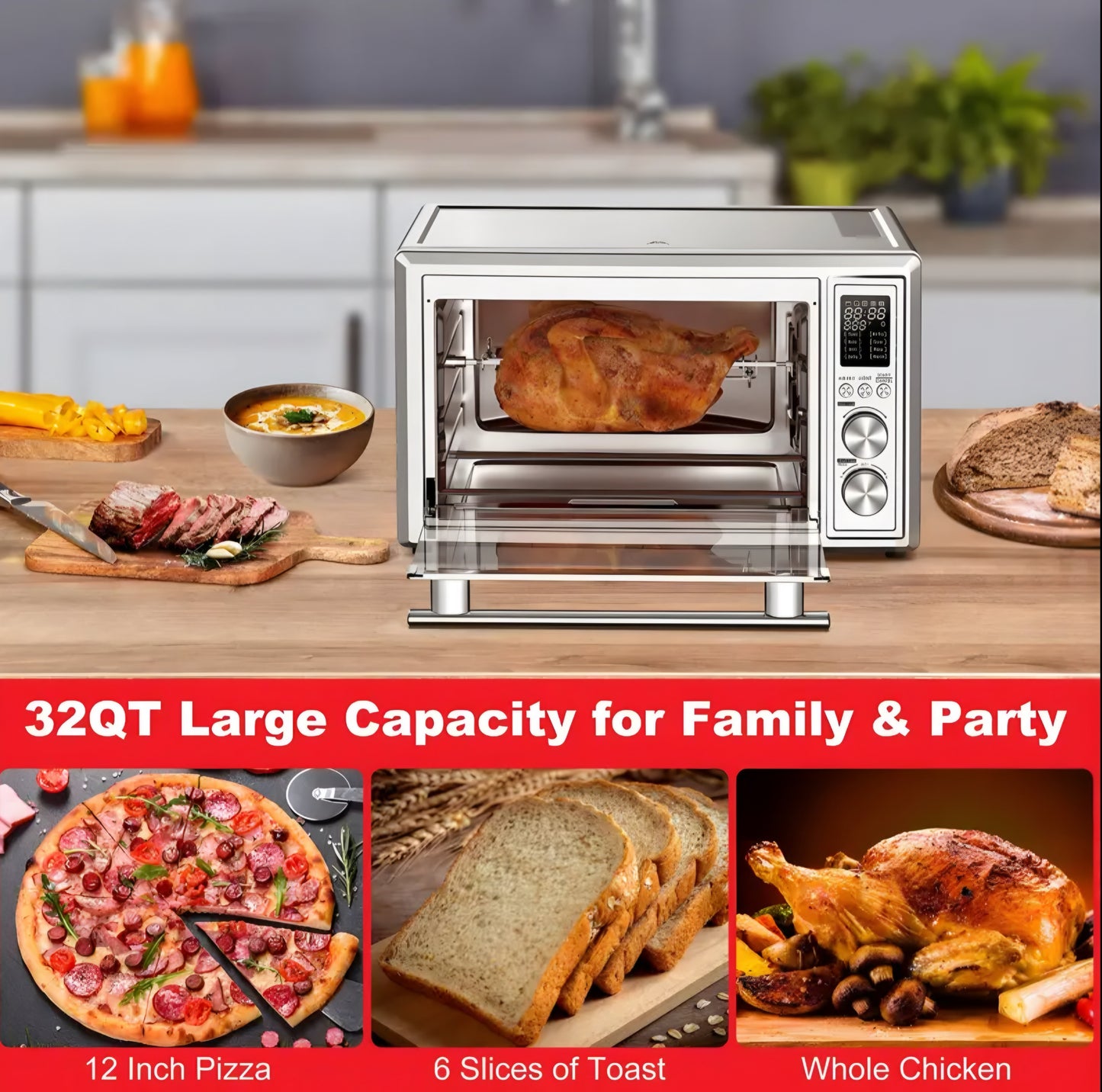 Air Fryer Rotisserie Oven Dehydrate