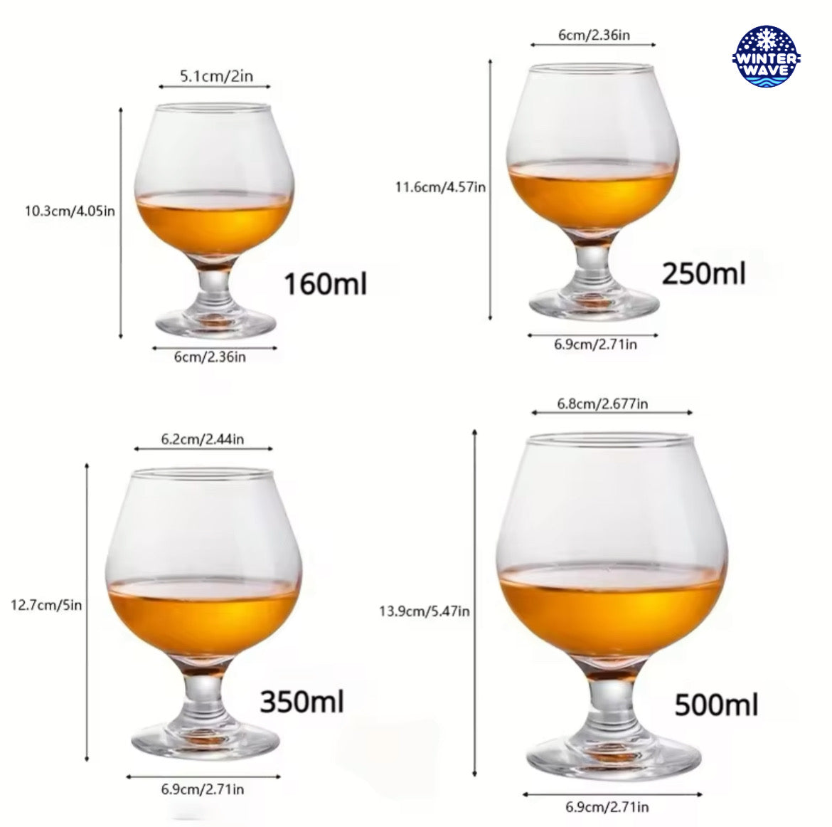 Beer Glasses 6 PCS
