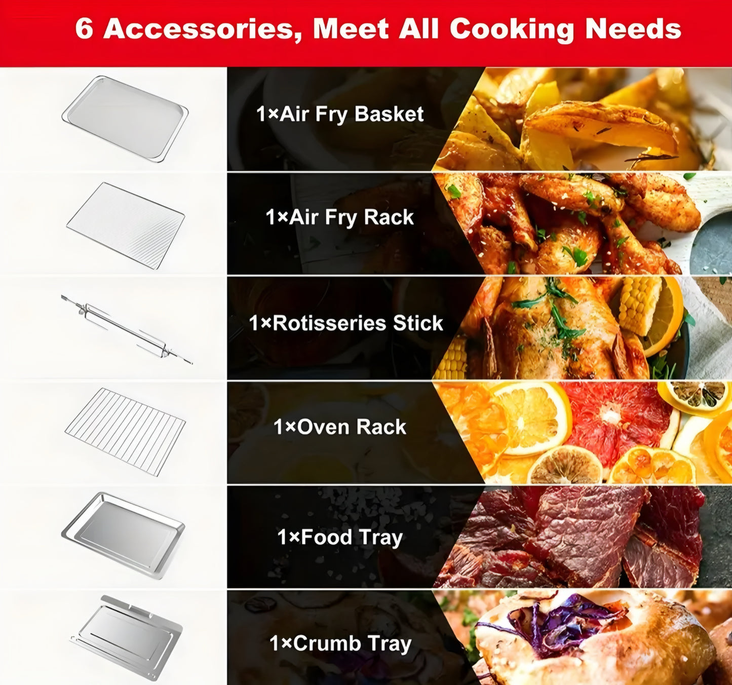 Air Fryer Rotisserie Oven Dehydrate