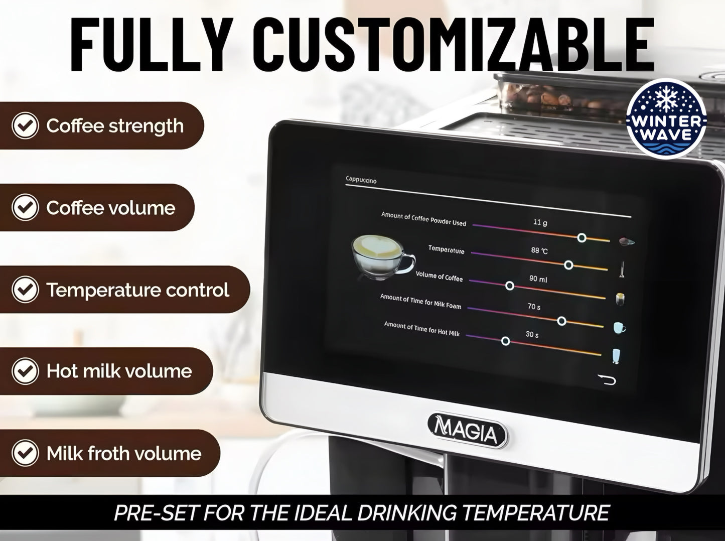 Auto Cleaning Coffee Machine