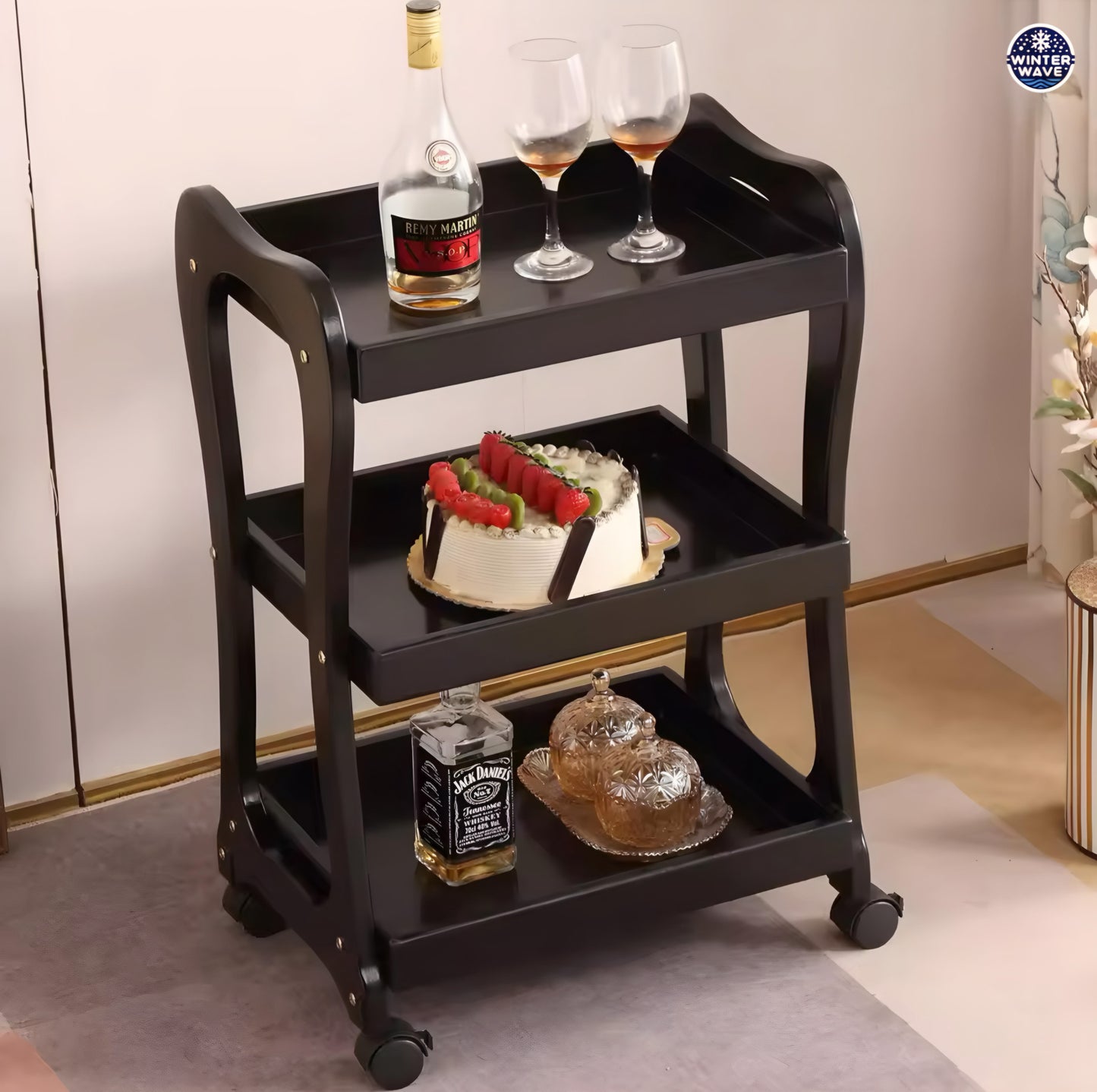 Wooden Mobile Cart