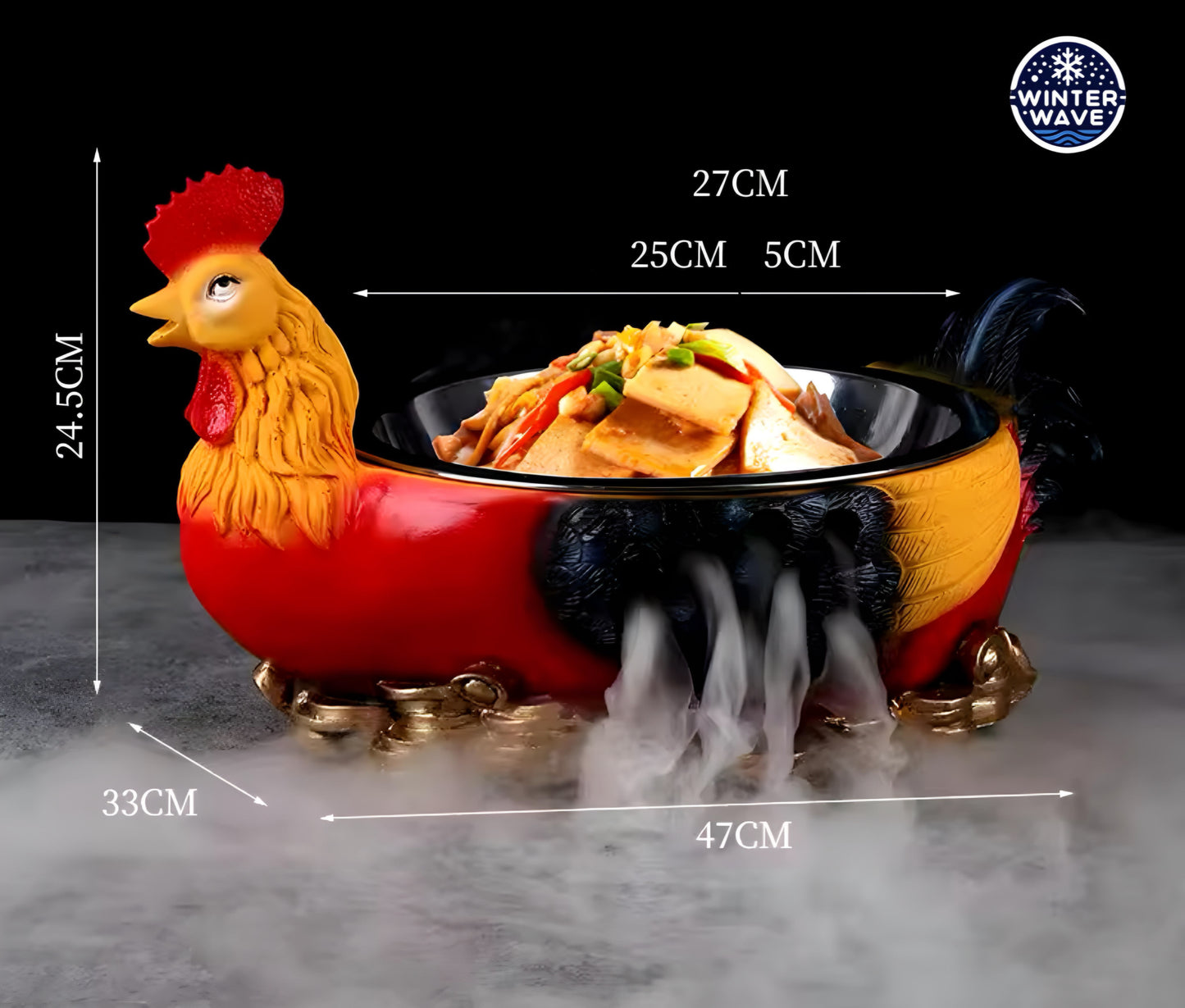 Creative Dry Ice Plate