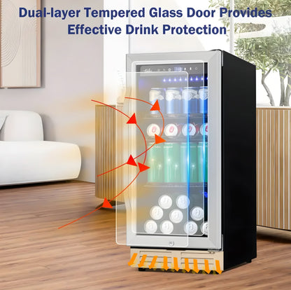 Freestanding Fridge Cooler Display