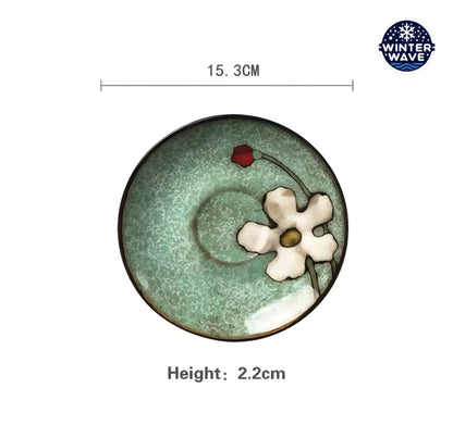 Hand Painted Ceramic Plates 6 PCS