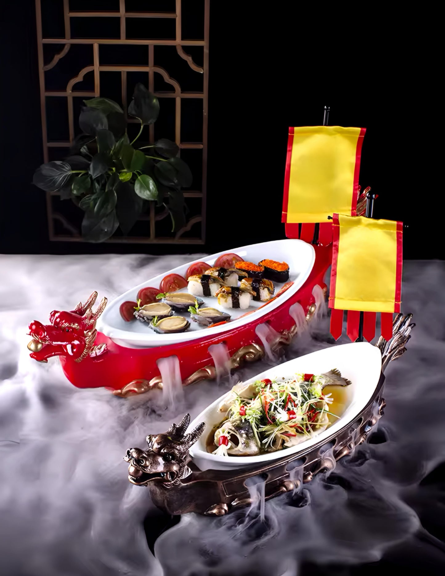 Dragon Shape Dry Ice Plate