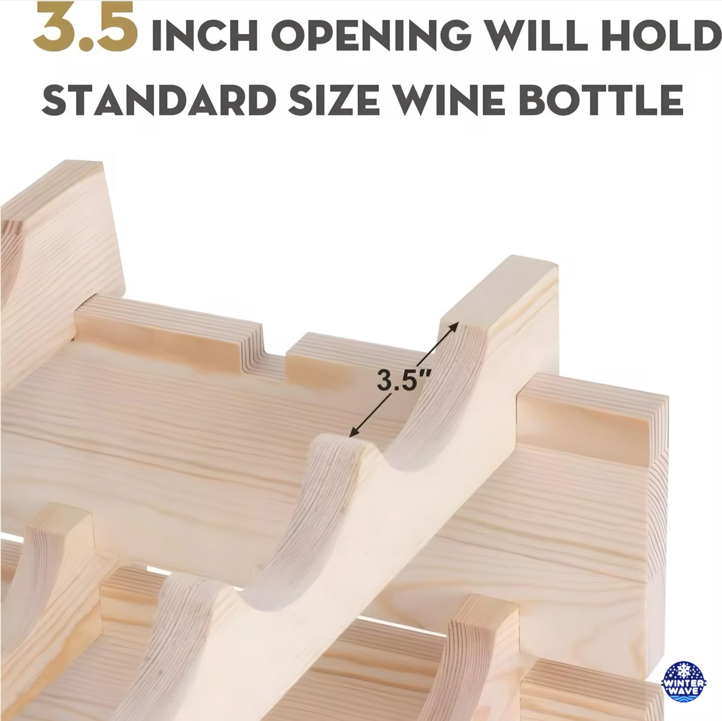 Wooden Bottle Stand