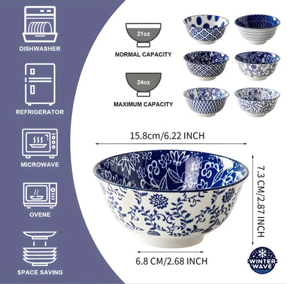 Vintage Ceramic Bowls 6 PCS