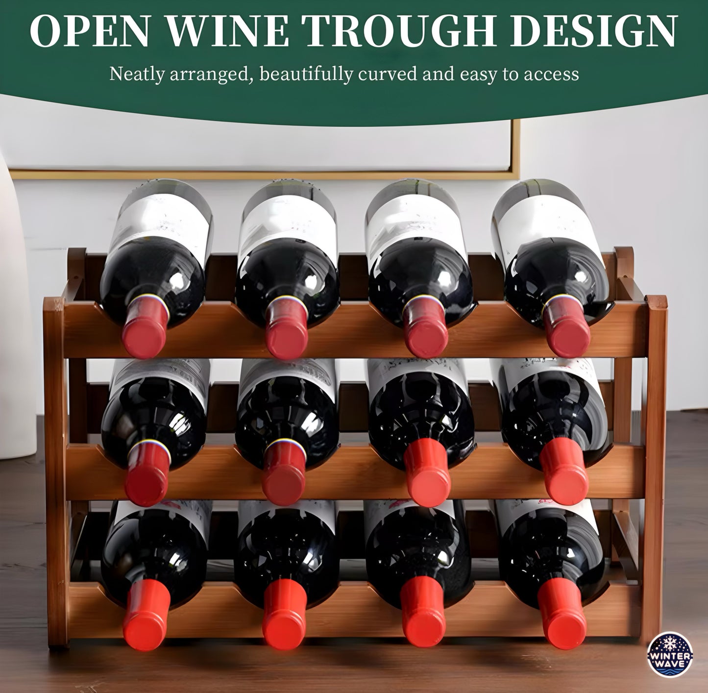 Wooden Bottle Stand