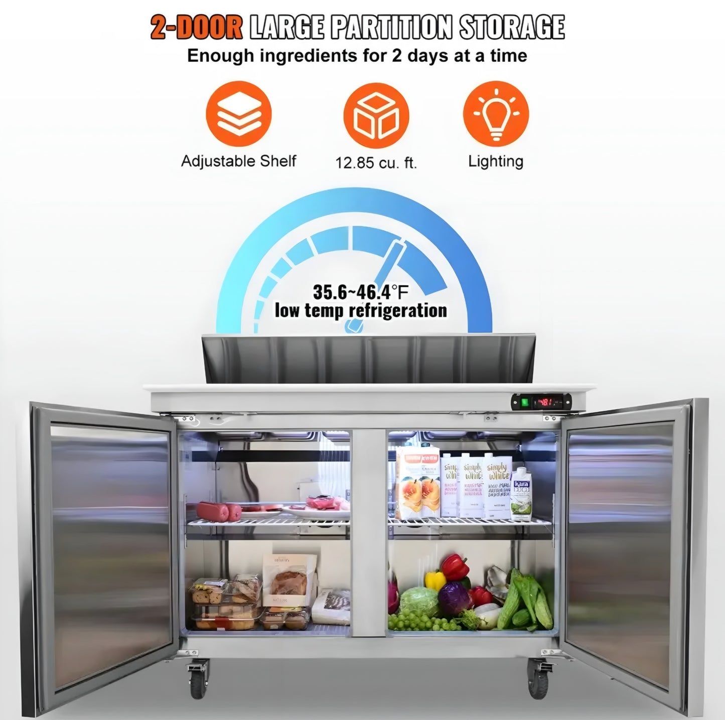 Commercial Fridge Table Food Prep Station